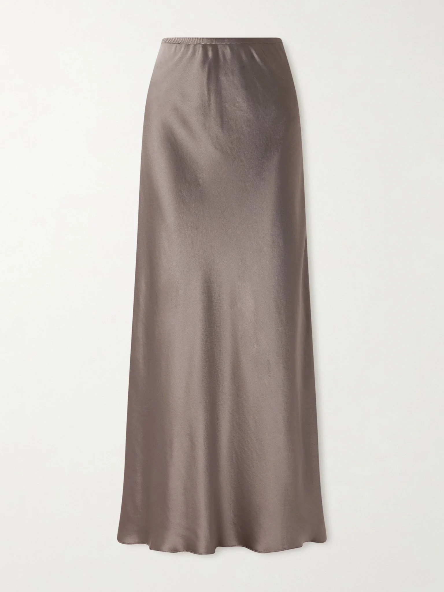 Barb satin maxi skirt Taupe - 1
