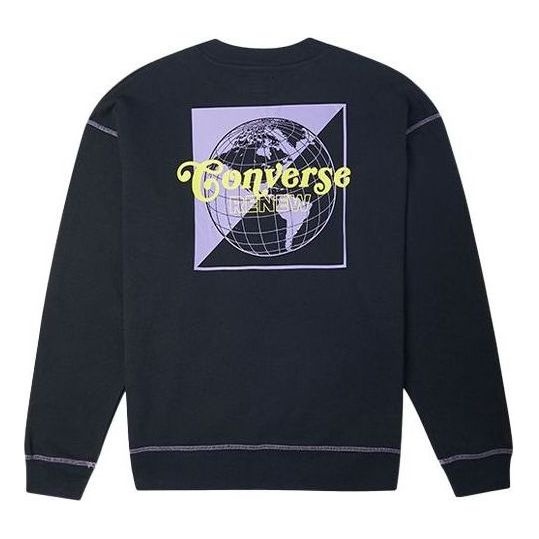 Converse Renew Graphic Crewneck Sweatshirt 'Black' 10021574-A01 - 2