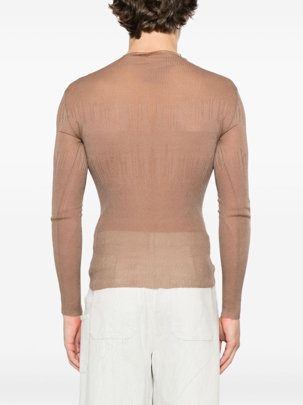 fine-ribbed sweater - 4