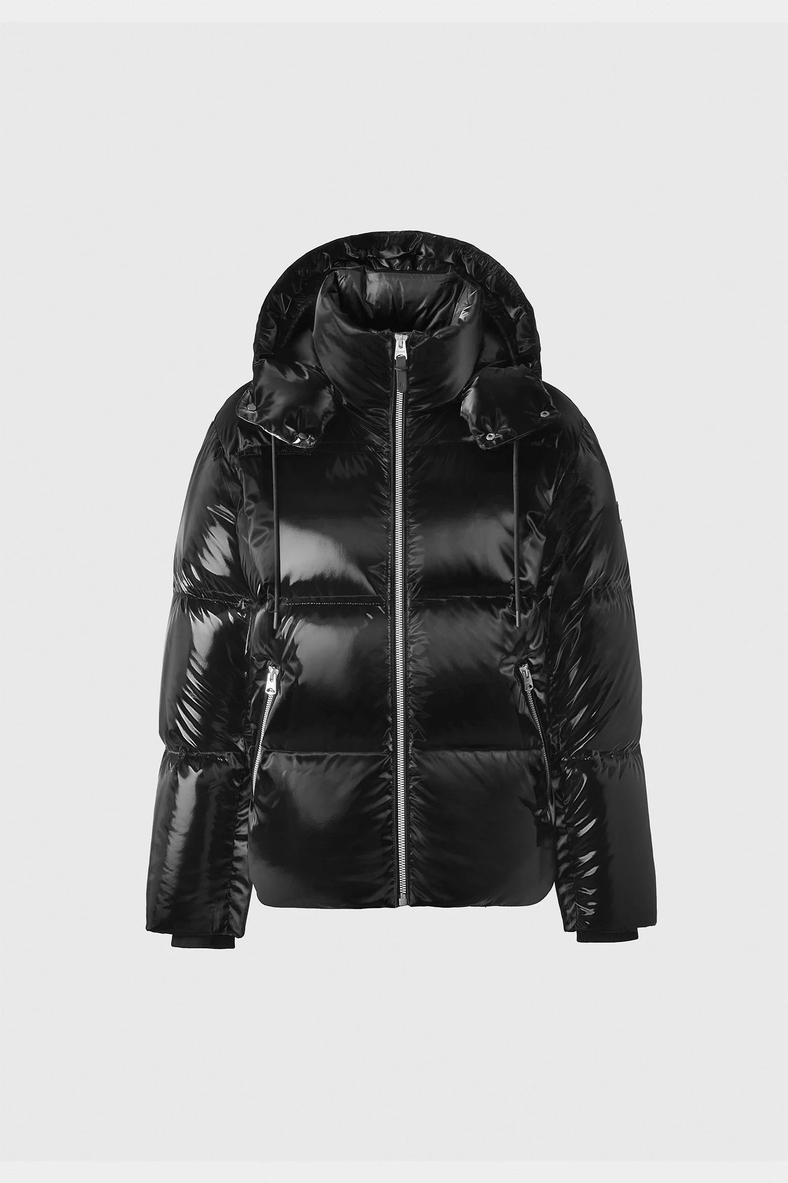 KENT-GLO High-Gloss Hooded Down Jacket - 1