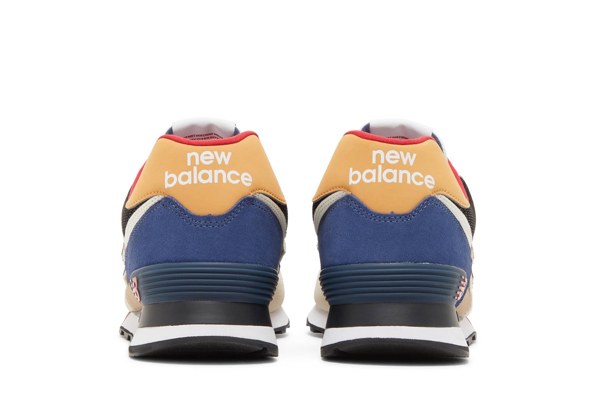 New balance 574 blue and tan best sale