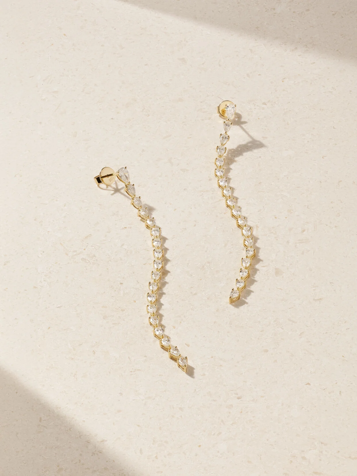 Olive 18-karat Gold Diamond Earrings - 1