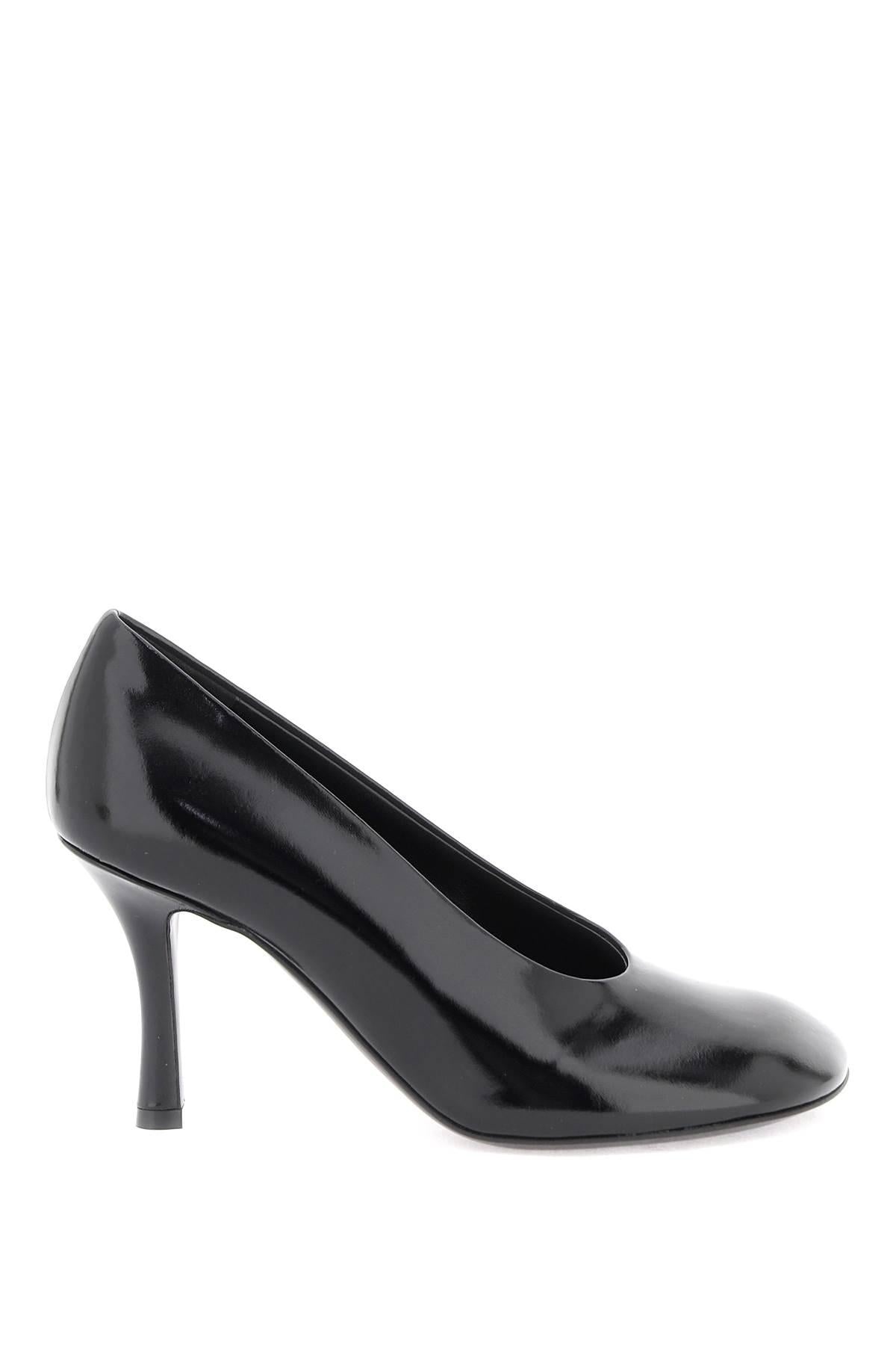 Burberry Glossy Leather Baby Pumps - 1