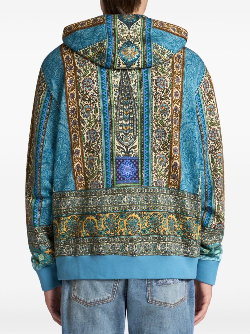 abstract print hoodie - 3
