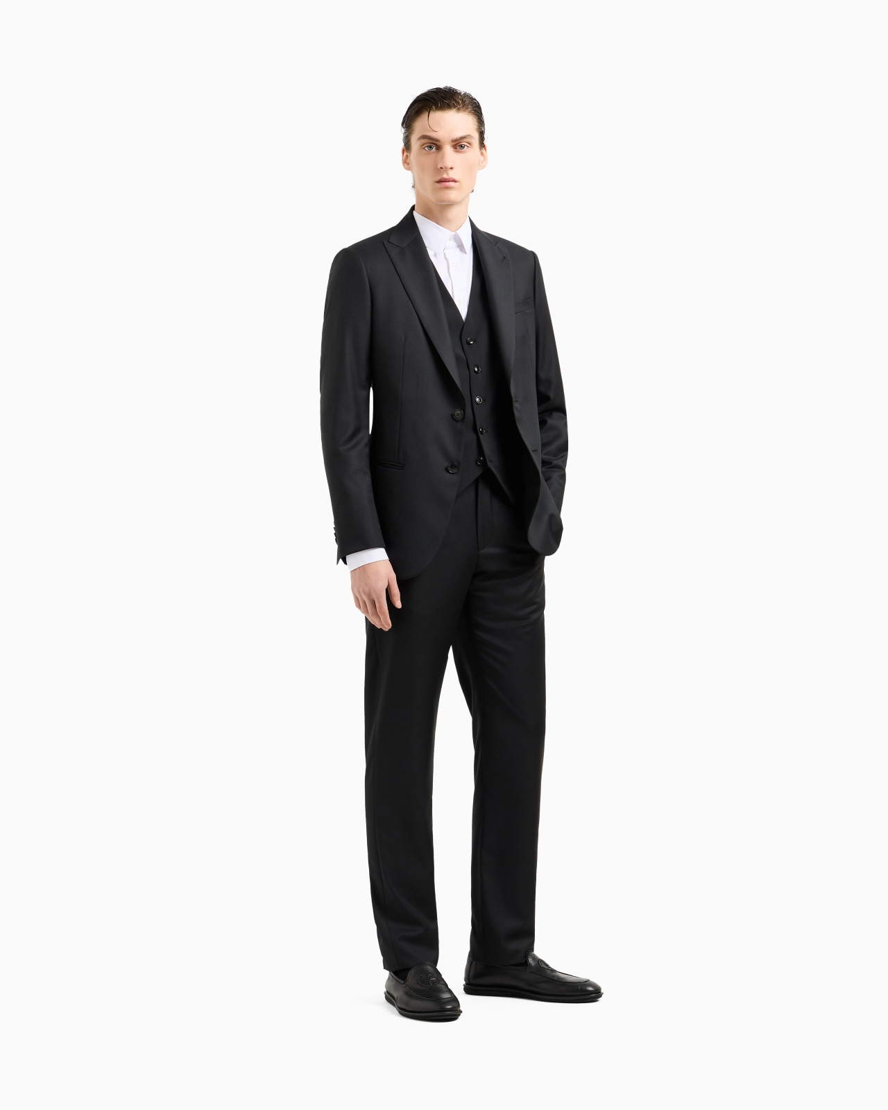 Single-breasted waistcoat in virgin wool - 2