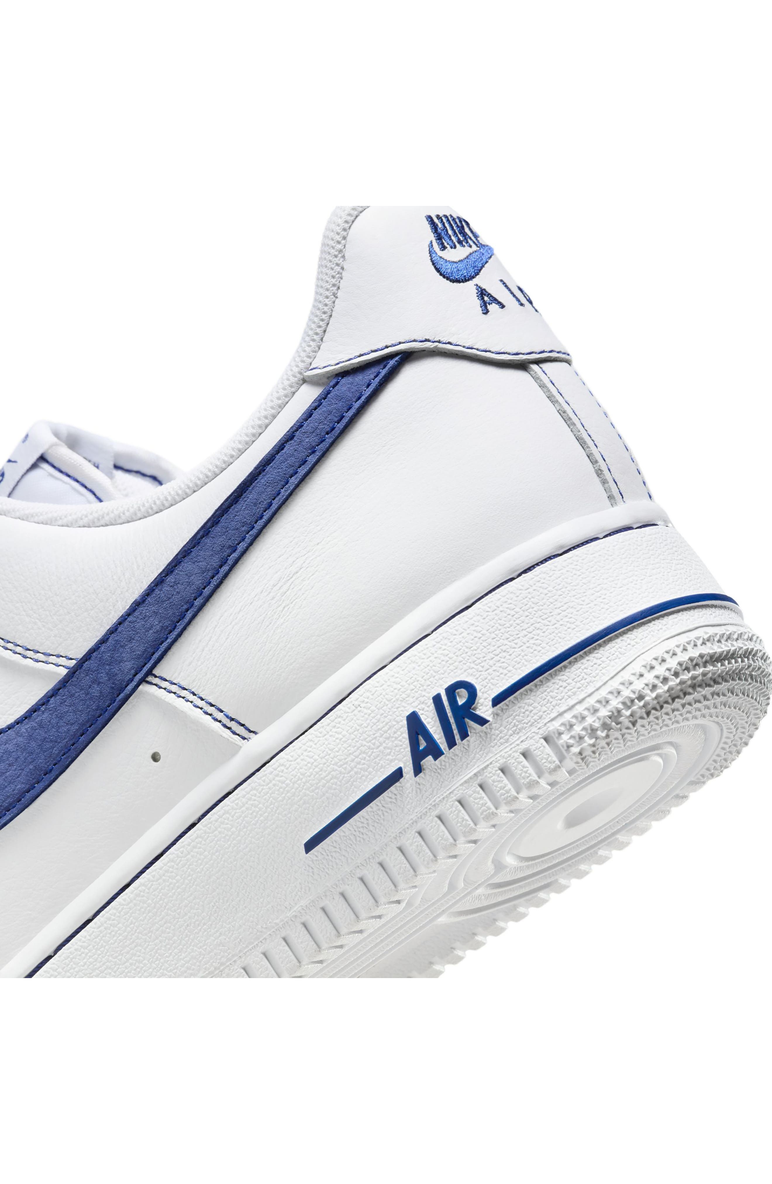 Nike Air Force 1 '07 LV8 Sneaker in White/Deep Royal Blue at Nordstrom - 8