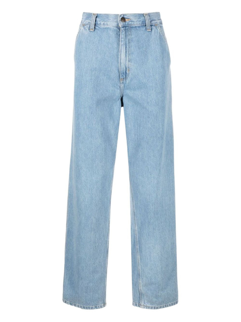 bleach wash jeans - 1