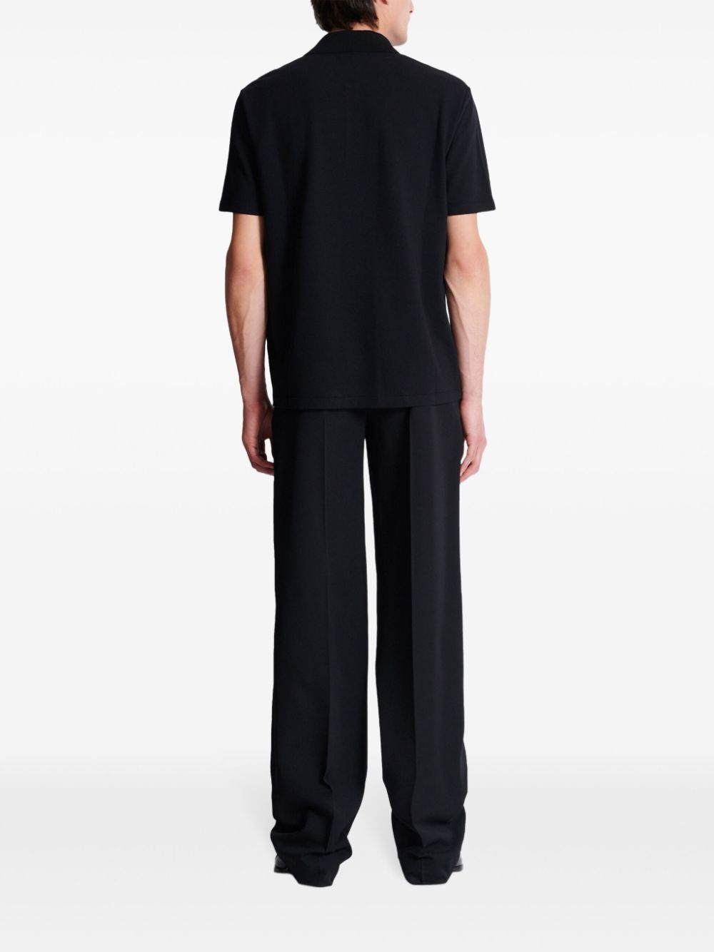 Coin-print cotton polo shirt - 4