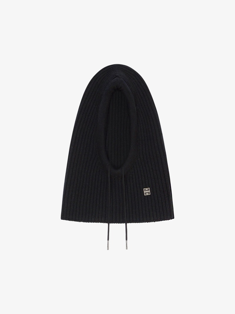 BALACLAVA IN WOOL AND CASHMERE WITH 4G DETAIL 1