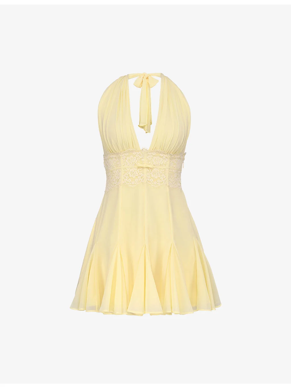 Ailani Halter Neck Woven Mini Dress - 1