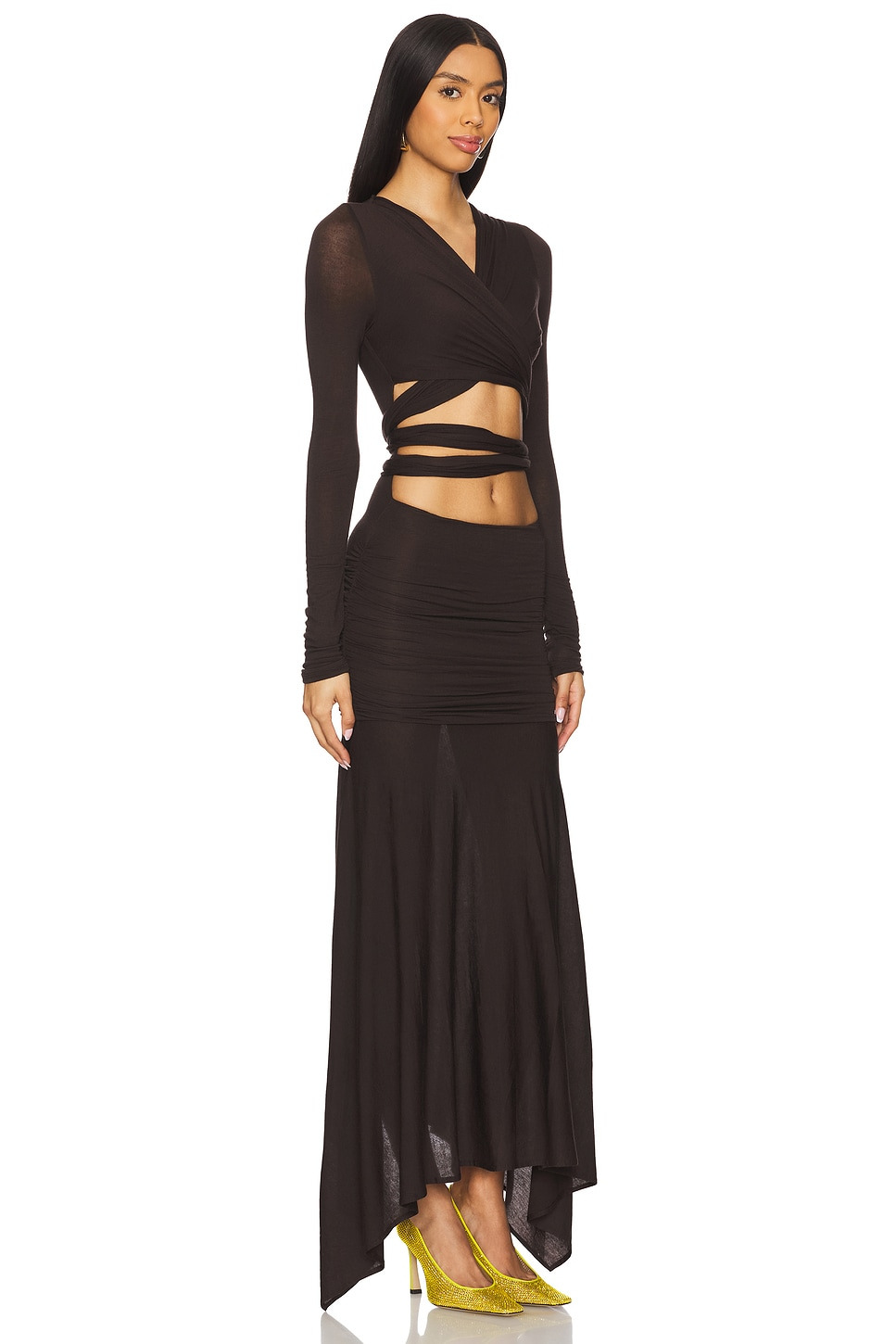 Long Sleeve Midi Dress - 2