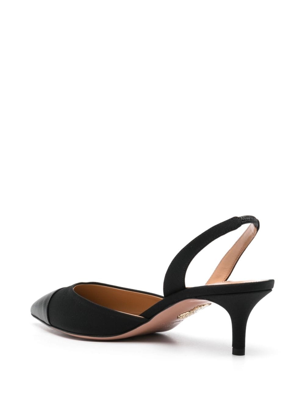 60mm contrasting-toecap slingback pumps - 3