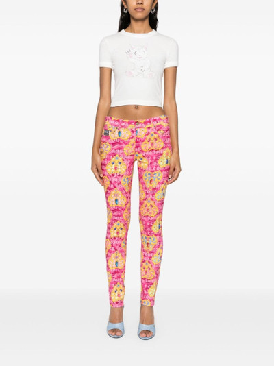 VERSACE JEANS COUTURE Heart Couture skinny jeans outlook