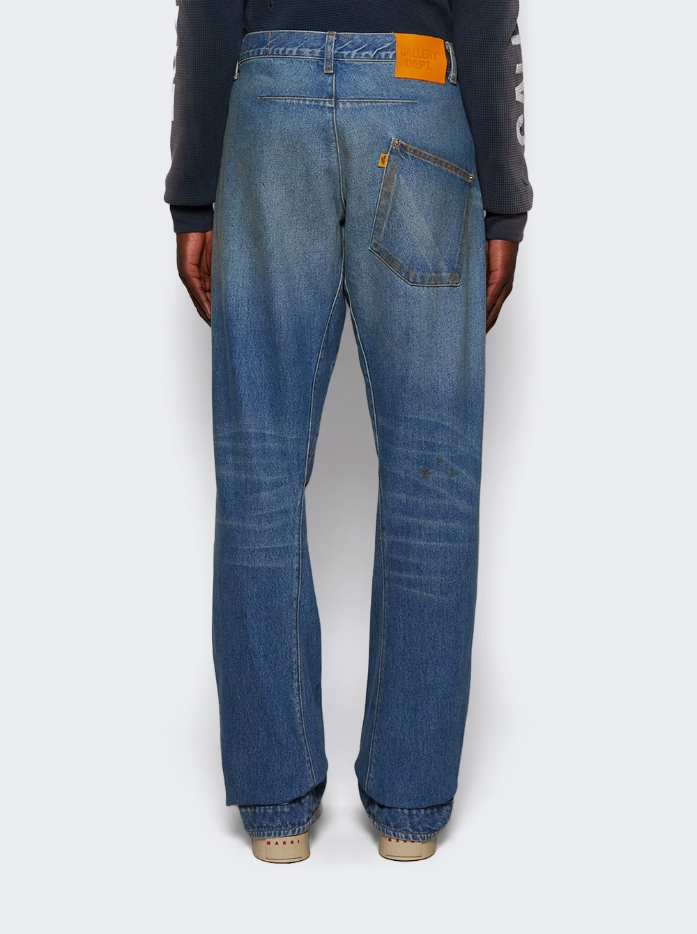 Zip Denim Jeans Indigo - 5
