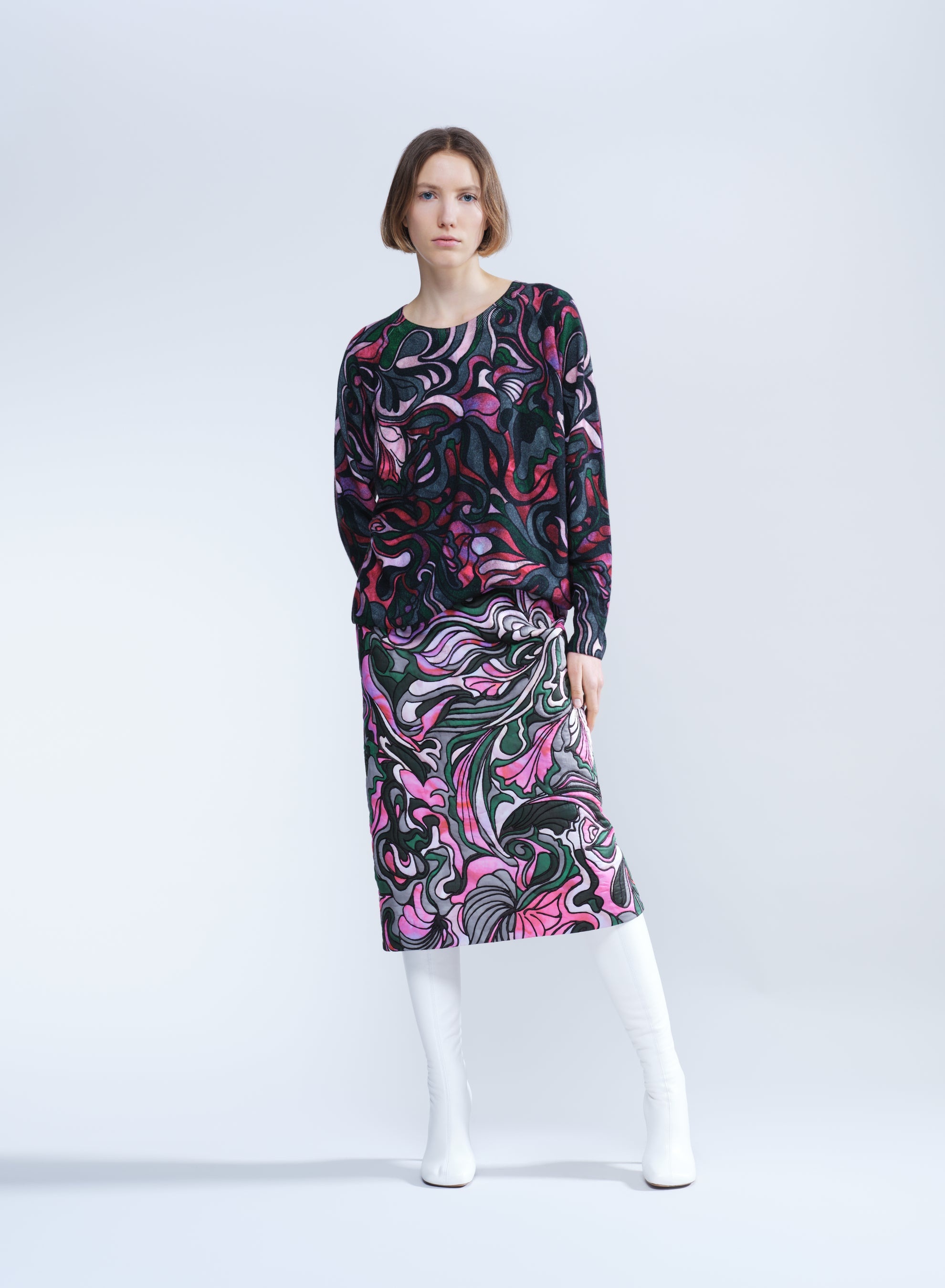 PRINTED COTTON SKIRT - 4