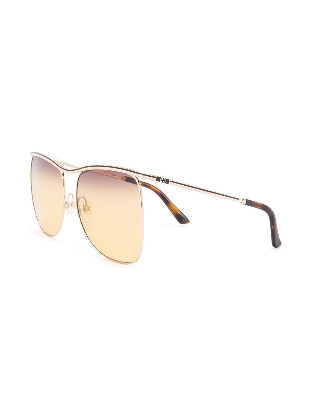 curve bridge aviator sunglasses - 2