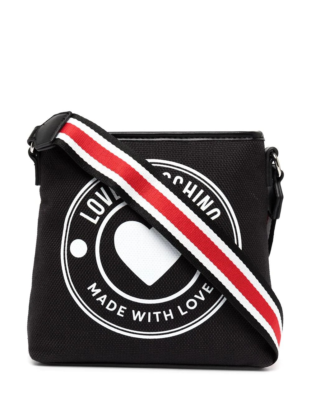 canvas logo-print crossbody bag - 1