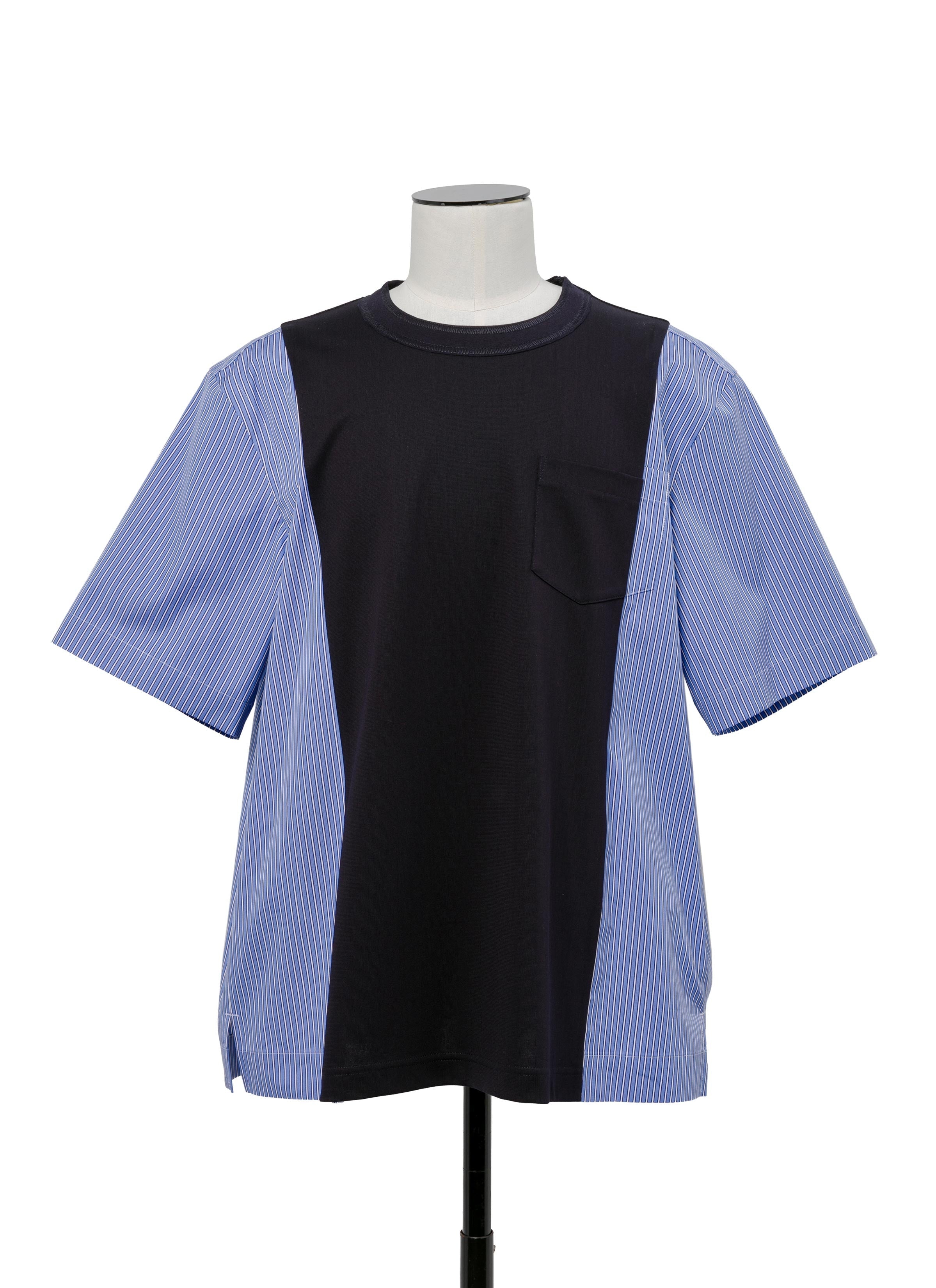 Poplin x Cotton Jersey T-Shirt - 2