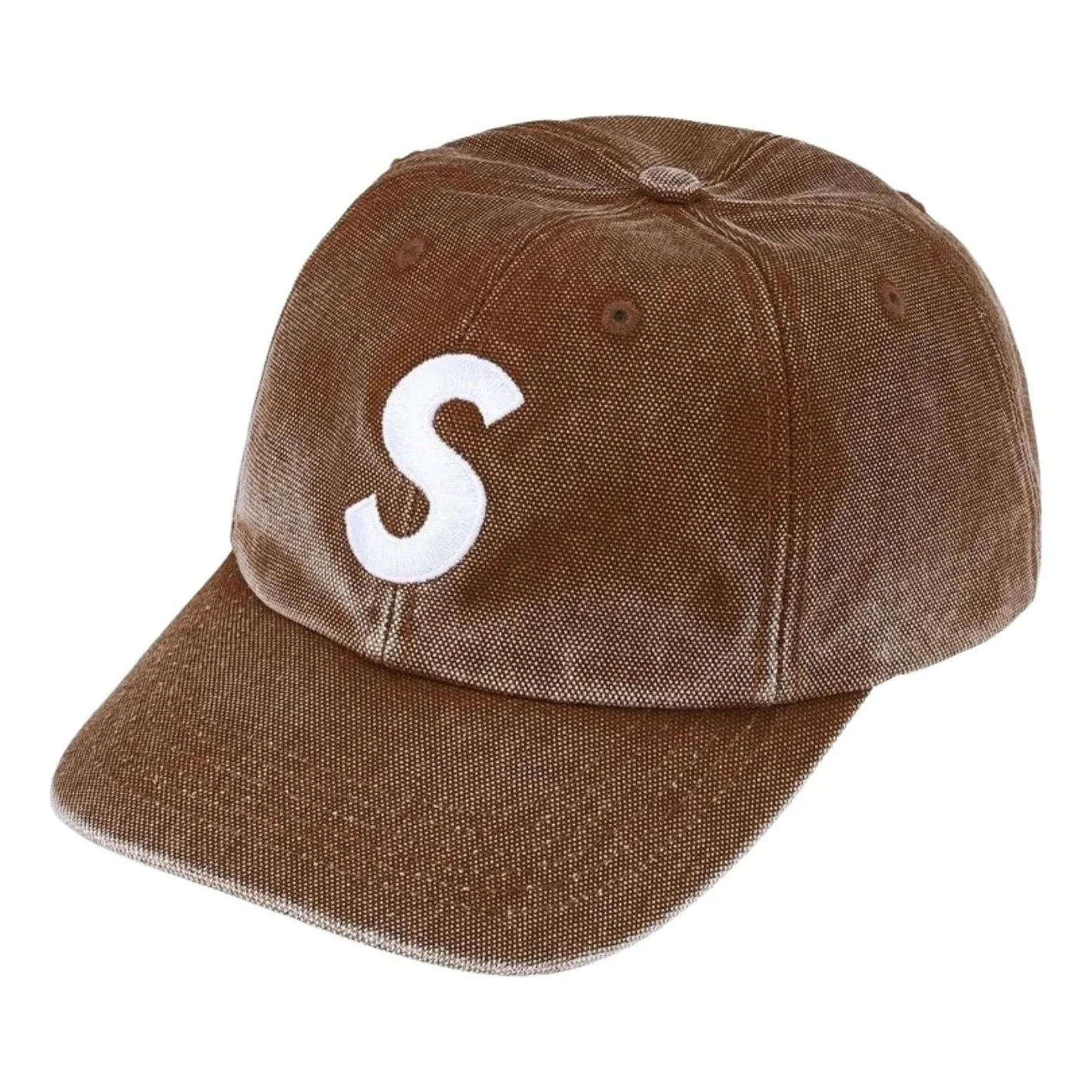 Supreme SS26 Pigment Coated S Logo 6-Panel 'Brown' SUP-SS26-1019-BRN - 1