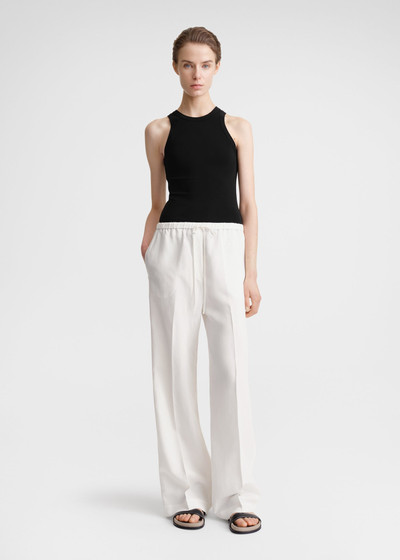 Totême Fluid drawstring trousers off-white outlook