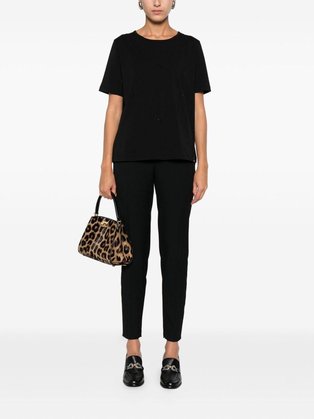 rhinestone-embellished short-sleeve t-shirt - 2