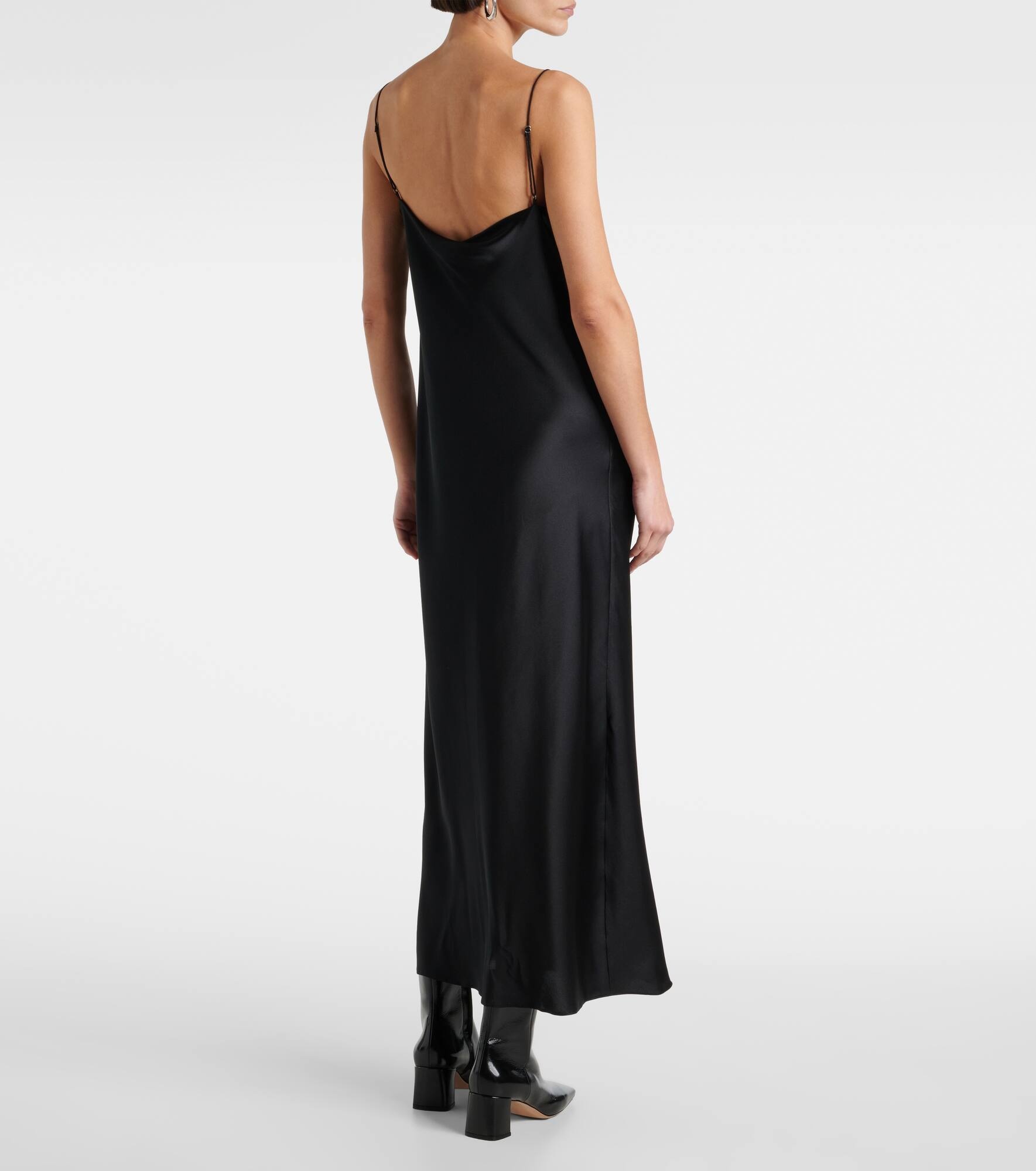 Sense Of Shine draped silk-blend slip dress - 3