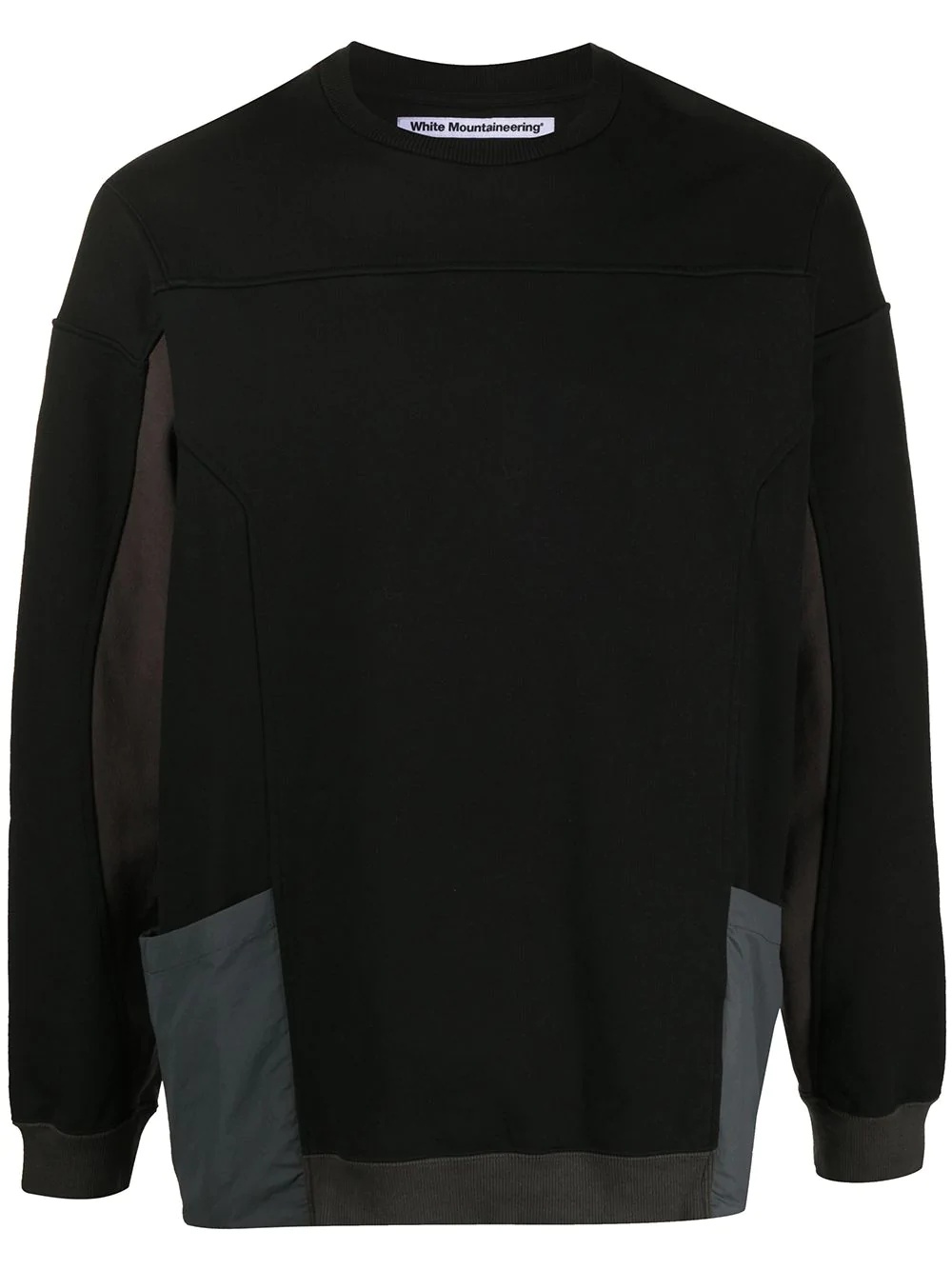 contrast crew neck sweatshirt  - 1