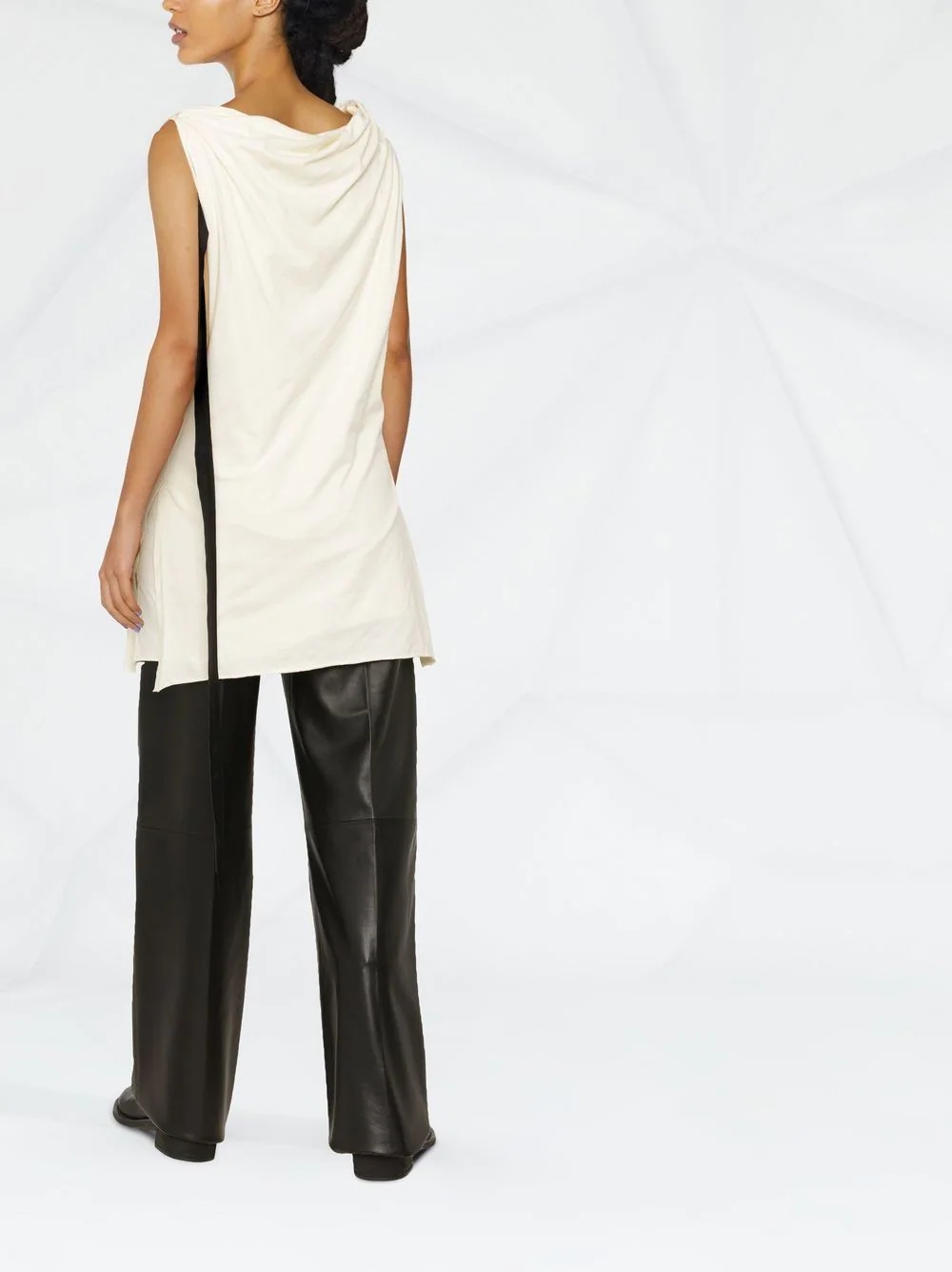 draped organic cotton tunic - 4