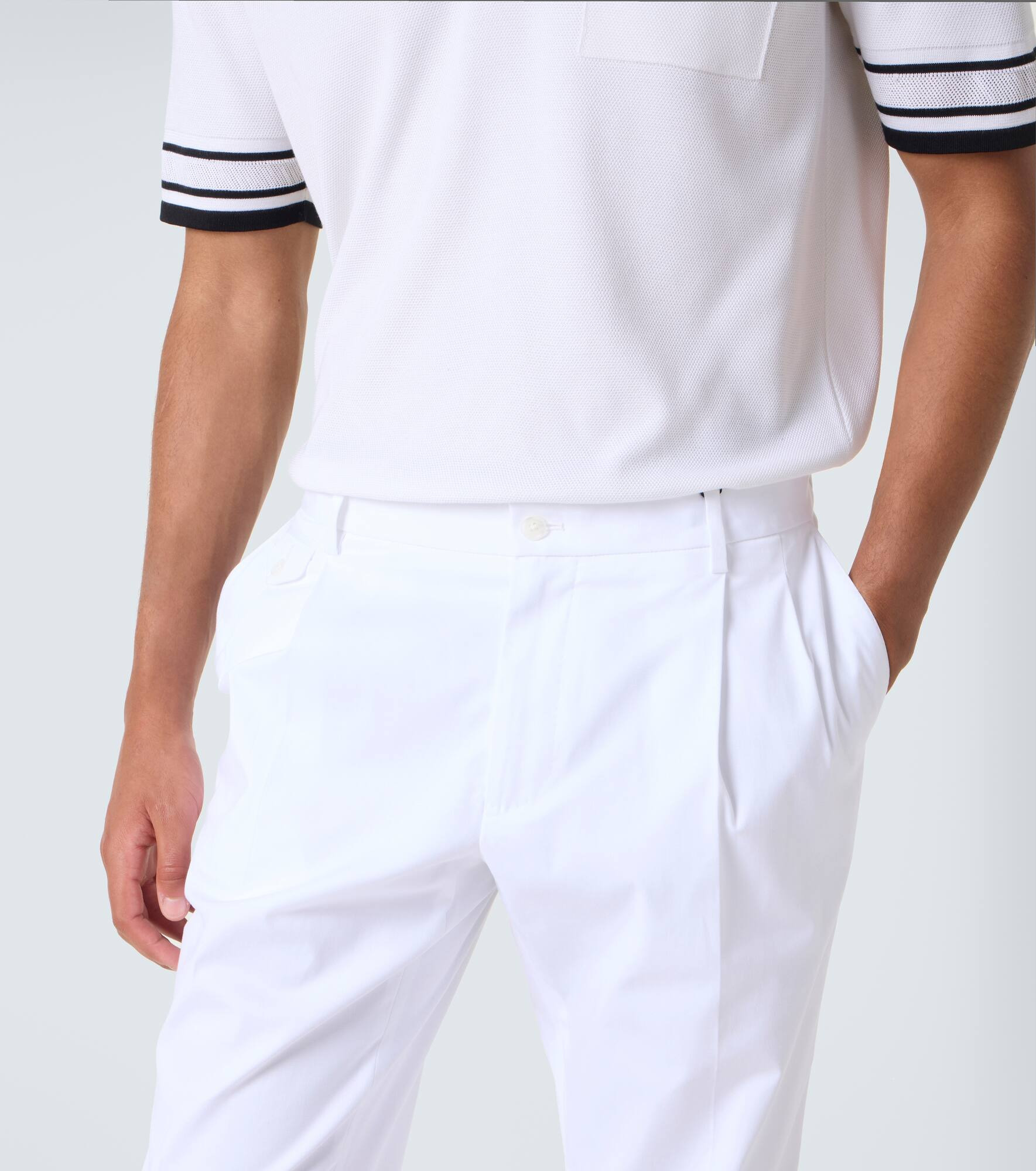Cotton straight pants - 5