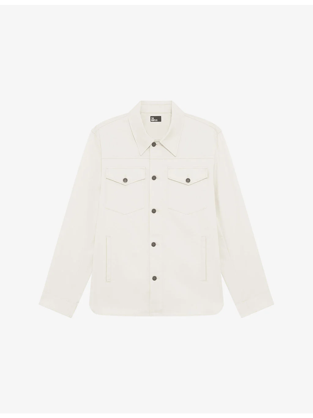 Collared Button-Down Stretch-Cotton Shirt - 1