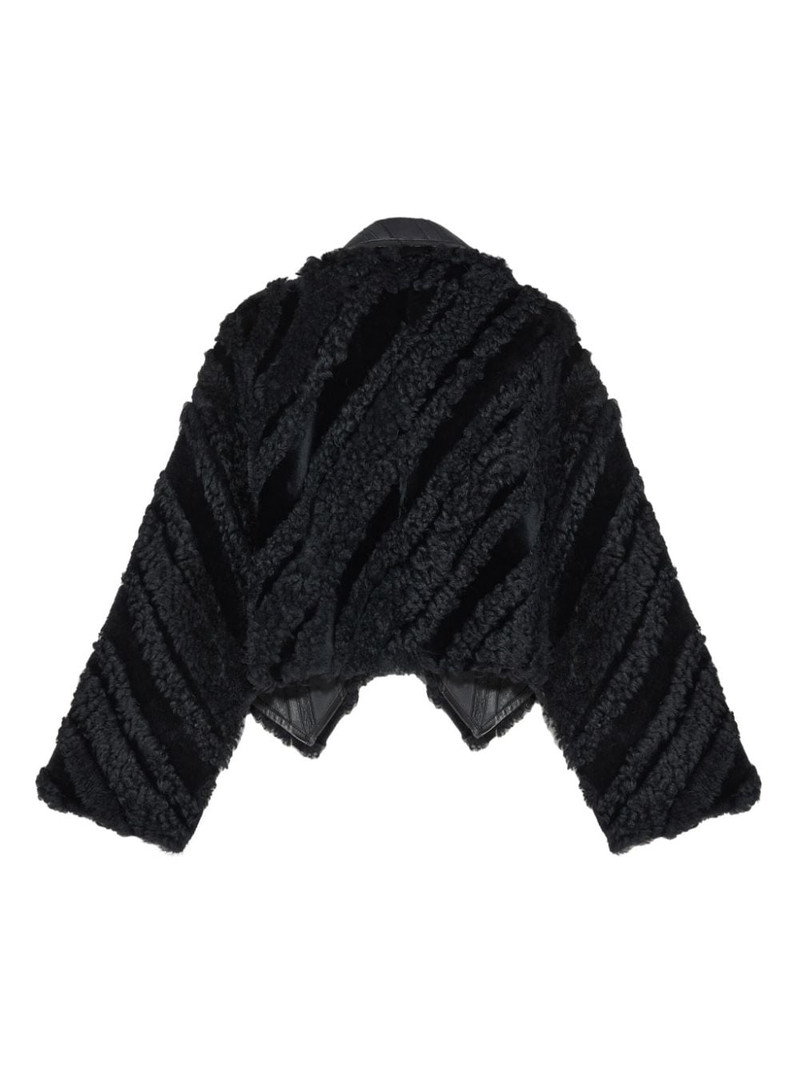 Yves Salomon cropped draped jacket outlook