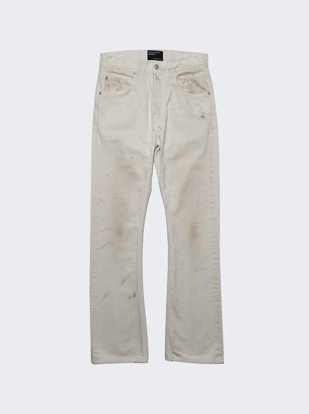 Classic Flare Leg Jeans Dirty White - 1