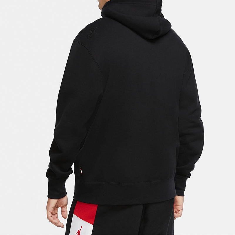 Air Jordan Flight Fleece Cardigan hooded Casual Sports Jacket Black CV6145-010 - 5