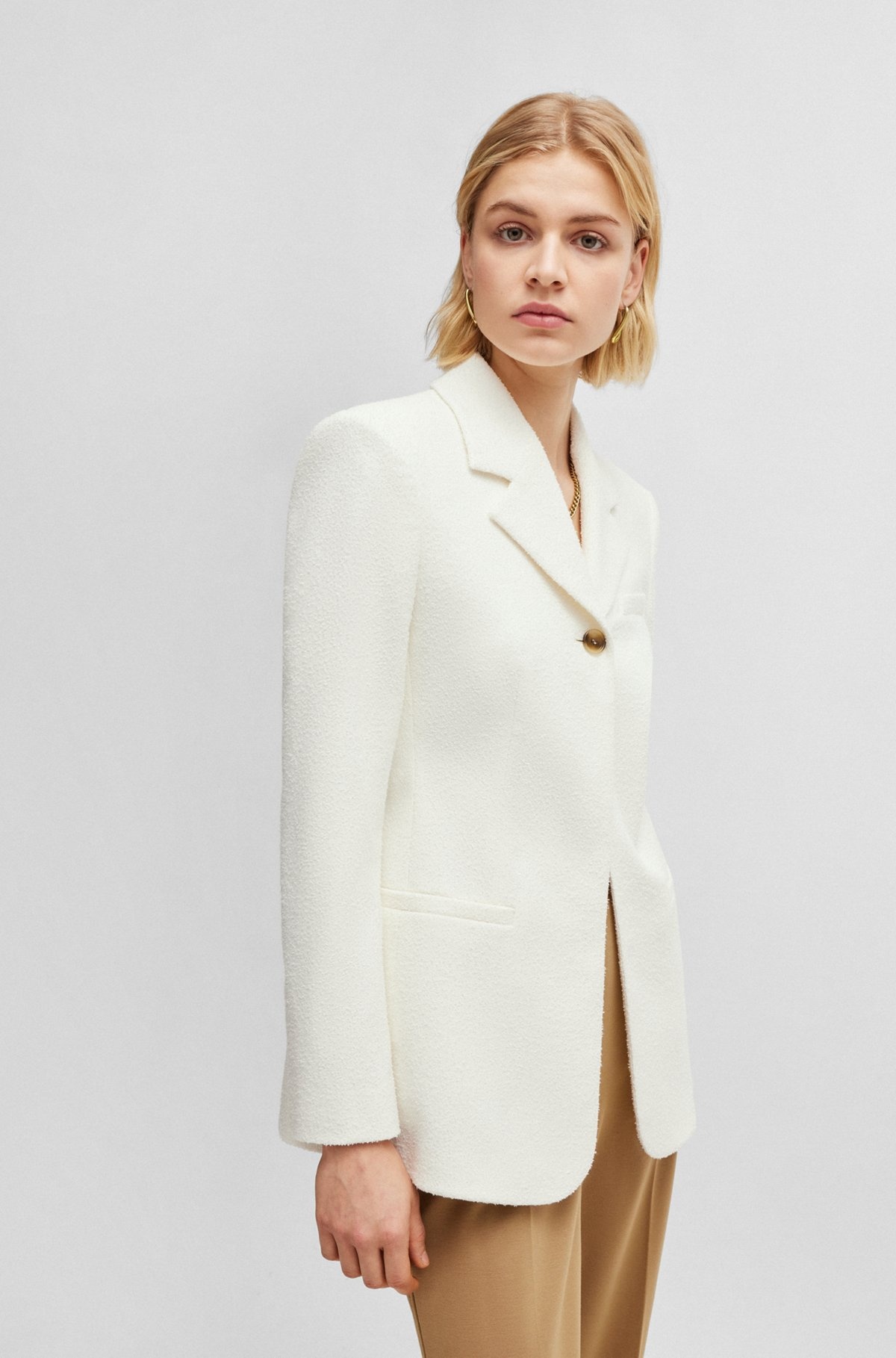 SLIM-FIT JACKET IN A COTTON BLEND - 2