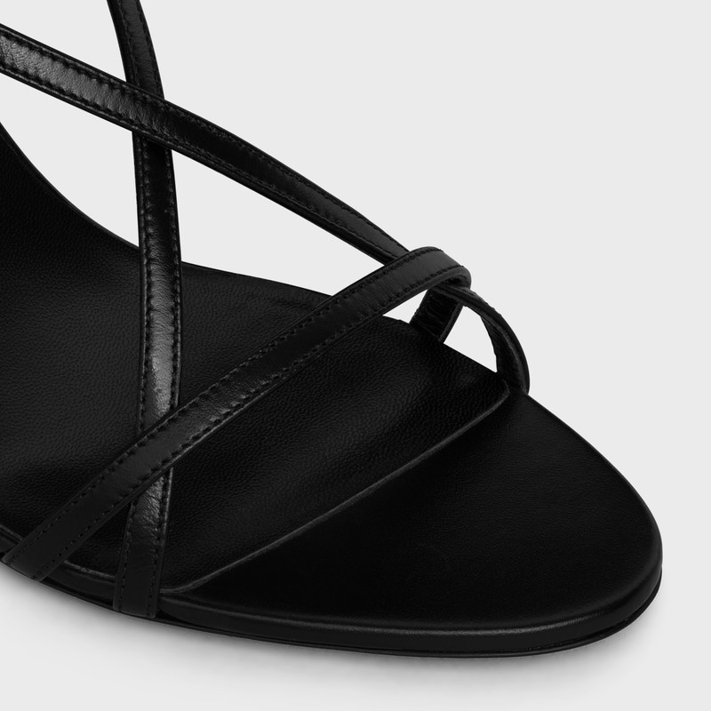 CELINE SOIR CRISS CROSS SANDAL WITH TRIOMPHE in LAMBSKIN 4