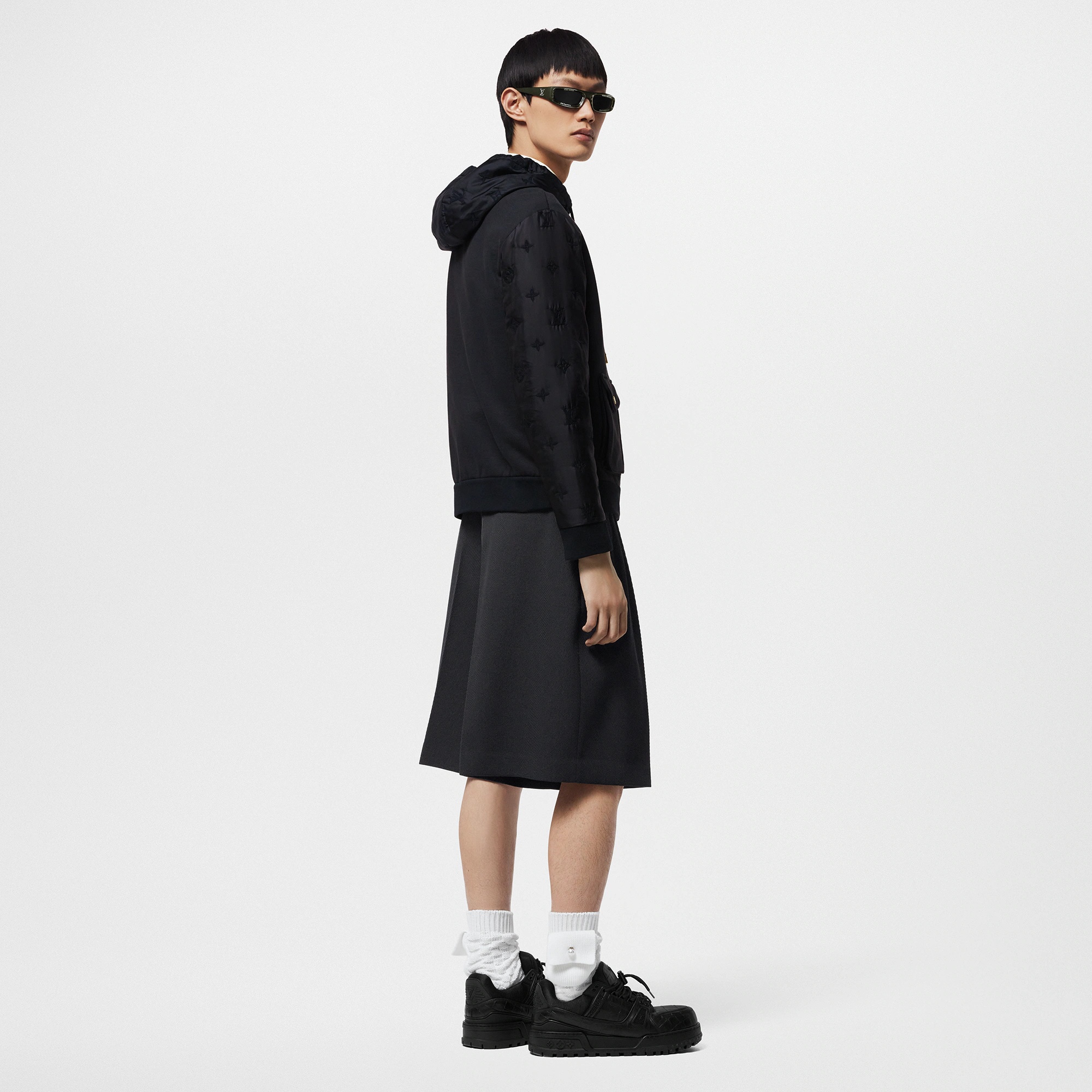Hybrid Zipped Signature Hoodie - 3