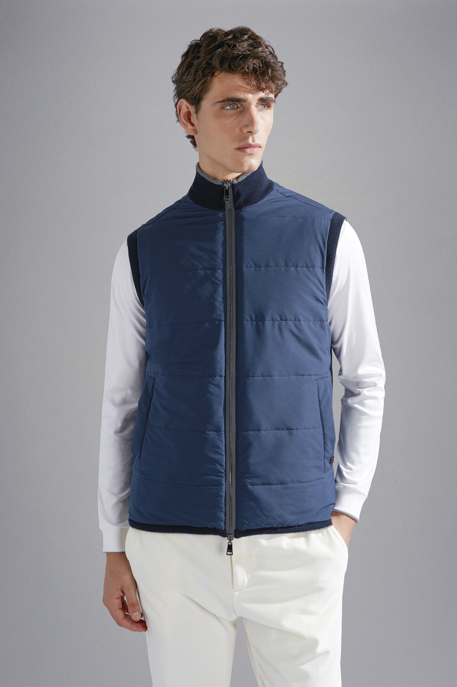 WOOL, CASHMERE AND TYPHOON PLATINUM HYBRID VEST - 7