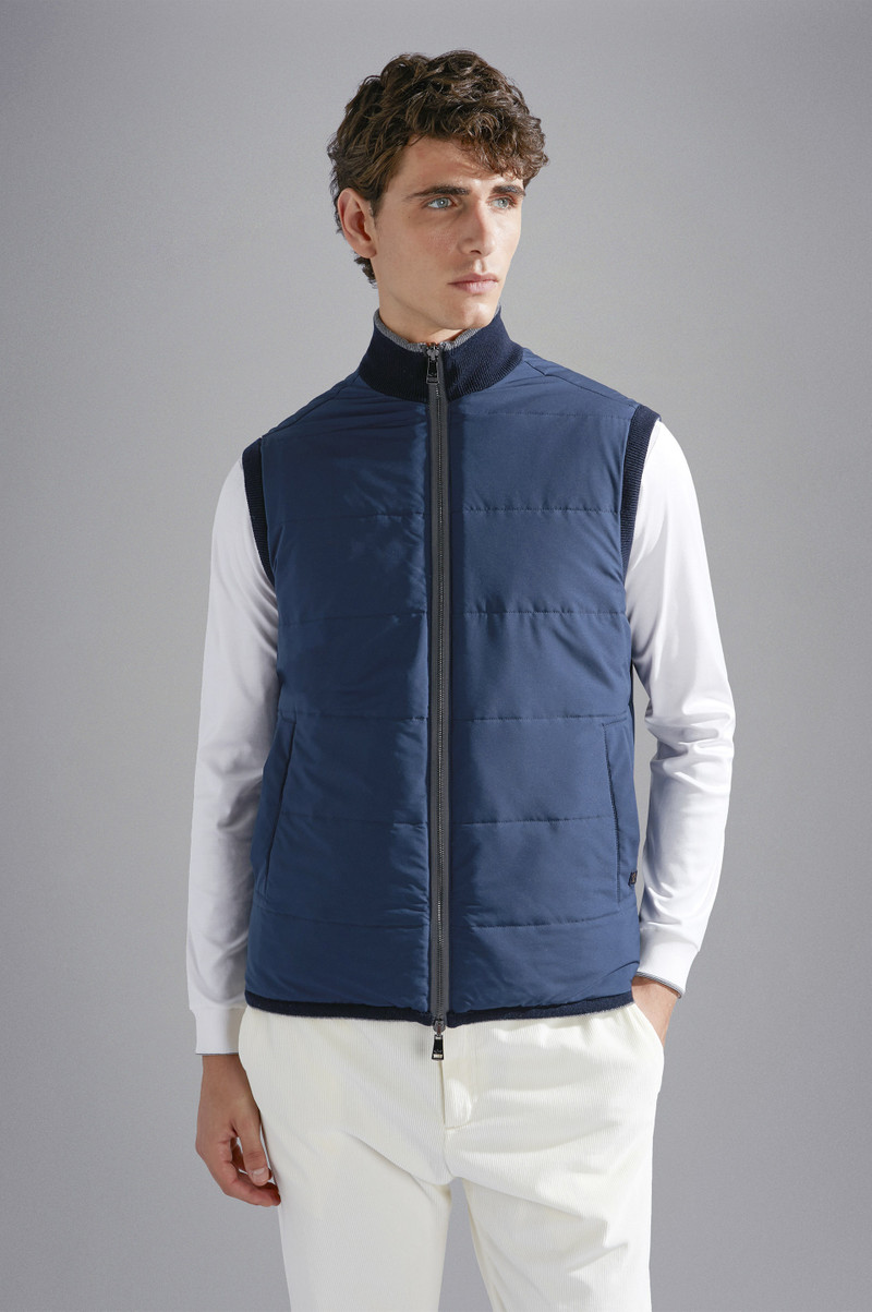 WOOL, CASHMERE AND TYPHOON PLATINUM HYBRID VEST 7