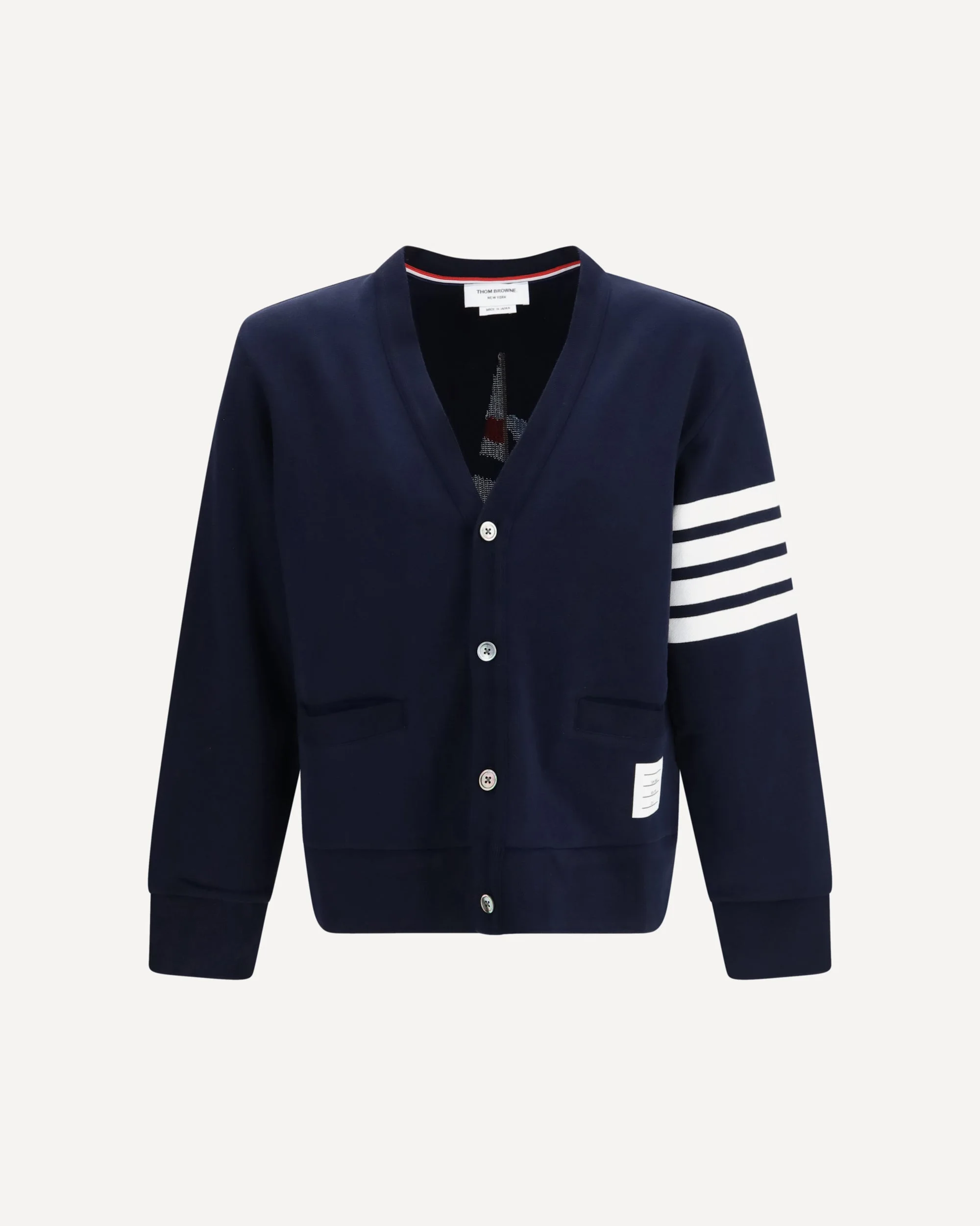 4-Bar Boat cotton Cardigan - 1