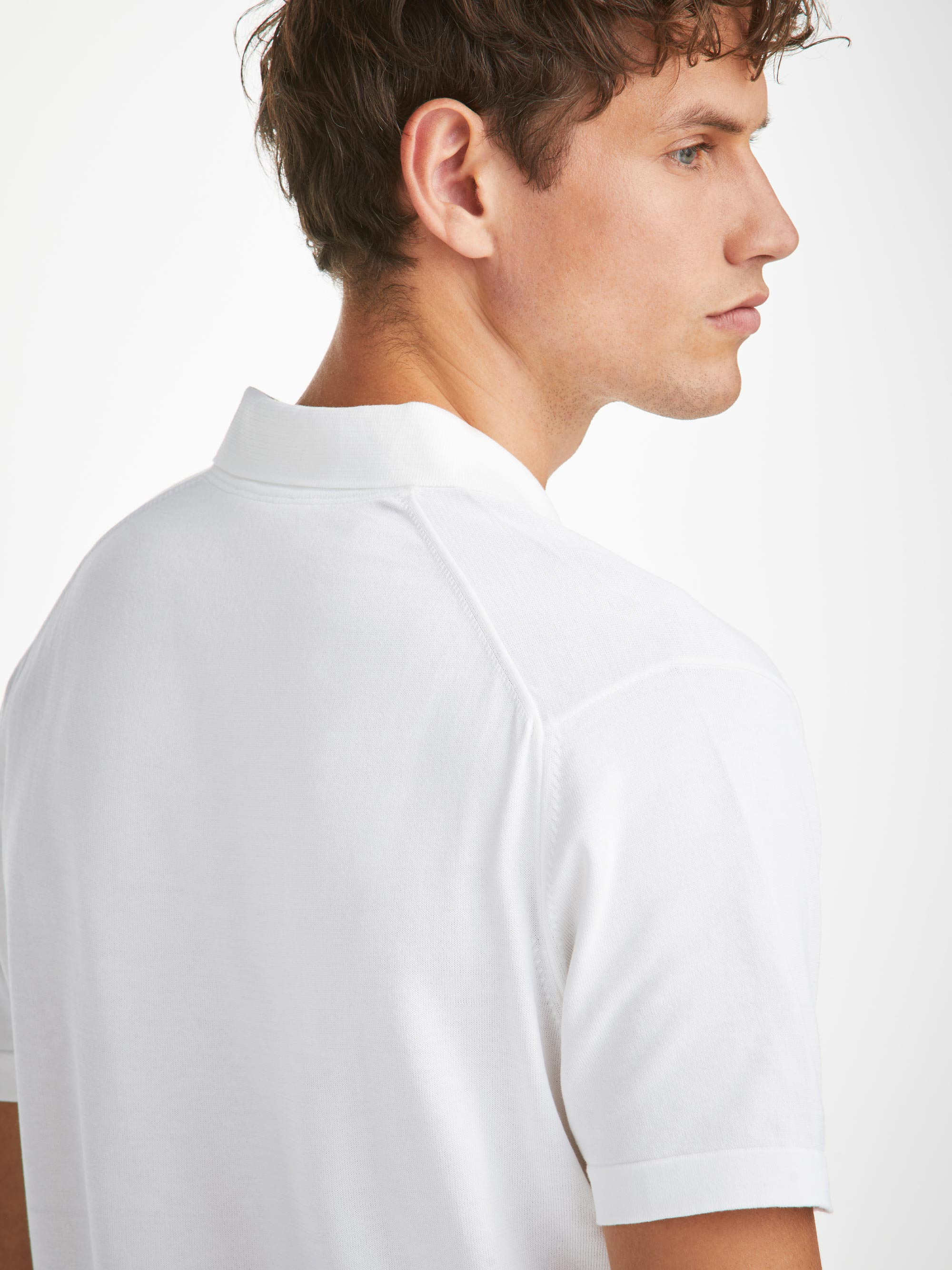 Men's Polo Shirt Jacob Sea Island Cotton White - 5