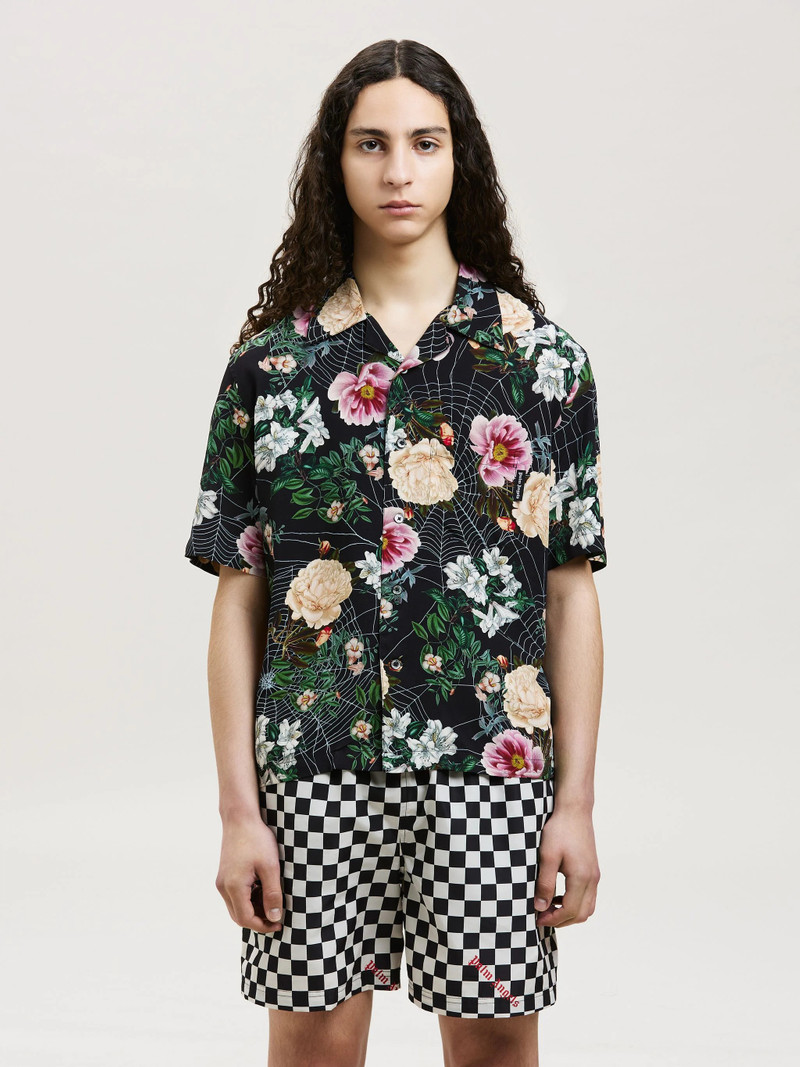 FLOWERS PRINT BOWLING SHIRT 3