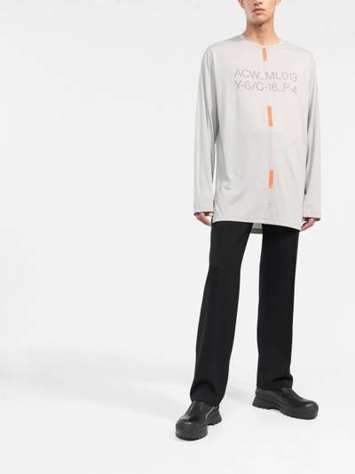 A-COLD-WALL* logo-print crew neck jumper outlook