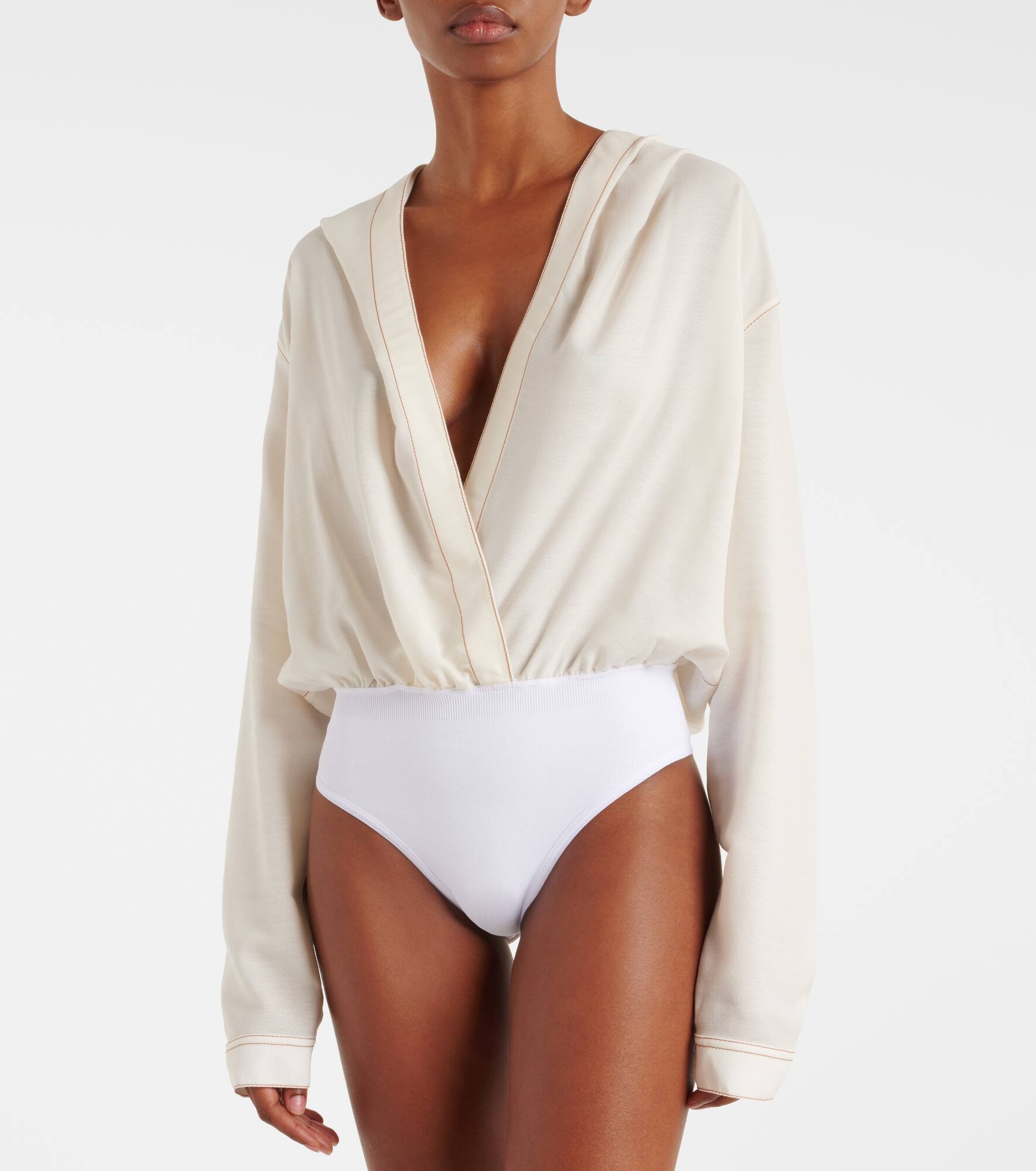 Hooded wool-blend bodysuit - 3
