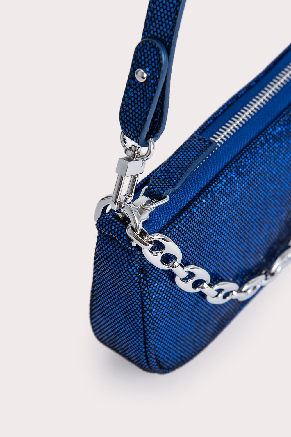 Mini Rachel Blue Disco Dot Leather - 4
