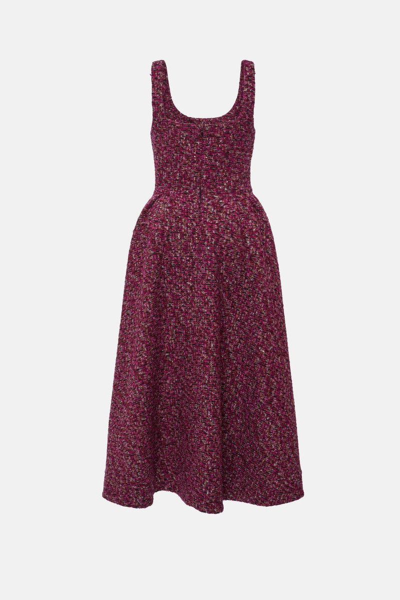Alessandra Rich SEQUIN TWEED DRESS outlook