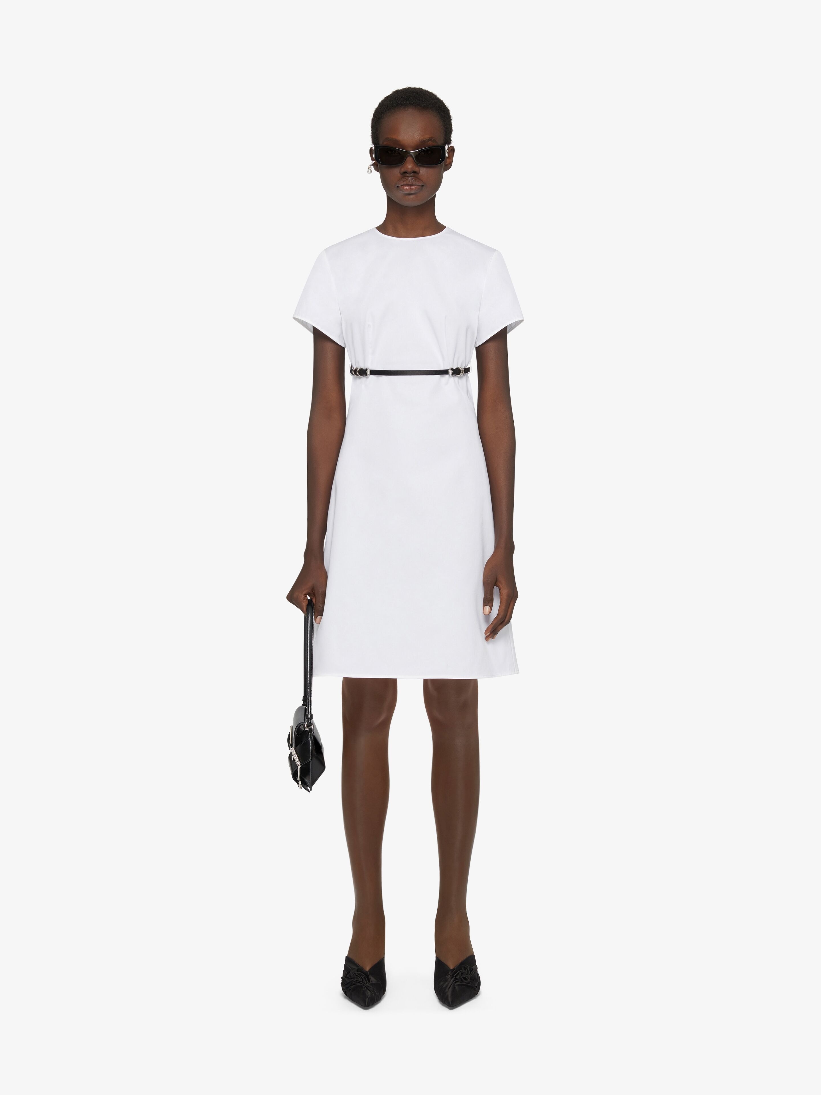 VOYOU DRESS IN POPLIN - 2