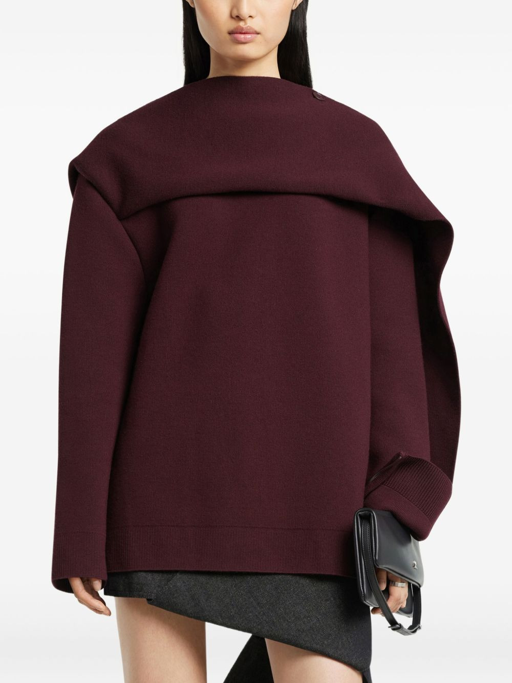 Scarf merino-wool sweater - 4