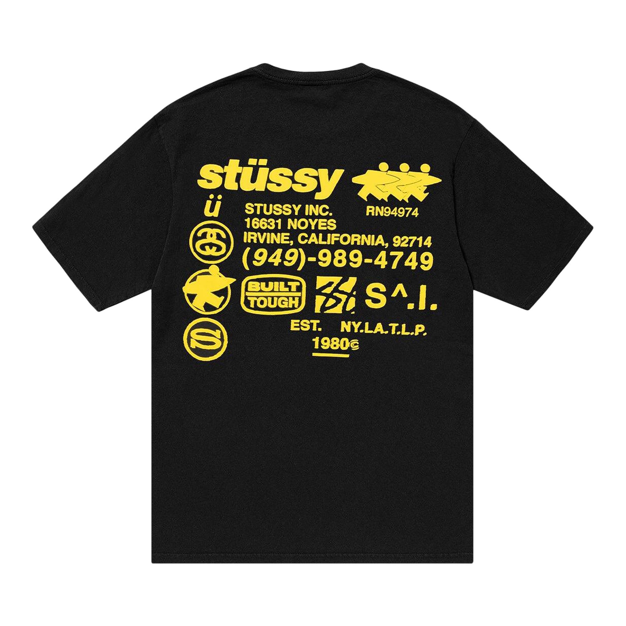 Stussy Pigment Dyed DNA Tee 'Black' - 2