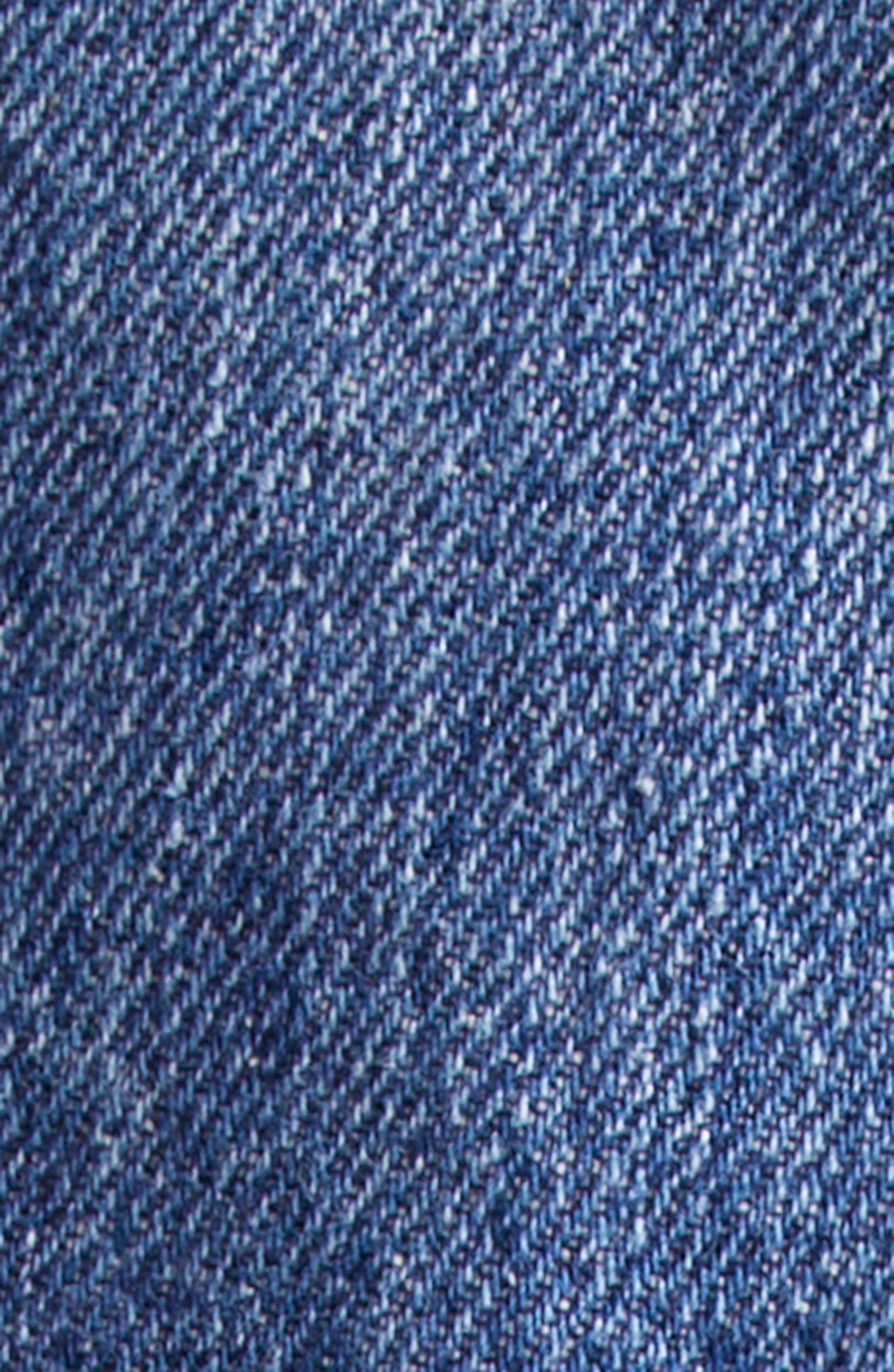 Marni Embroidered Denim Pearl Snap Shirt in 00B52 Azure at Nordstrom - 6