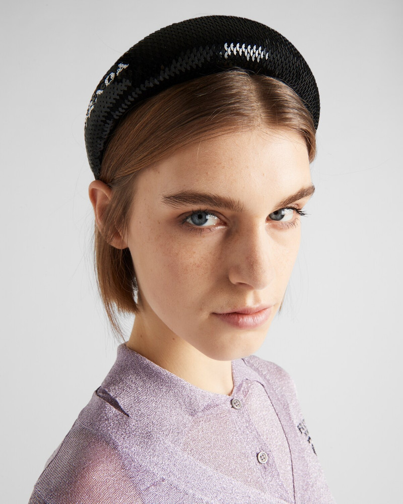 Prada Sequin headband outlook